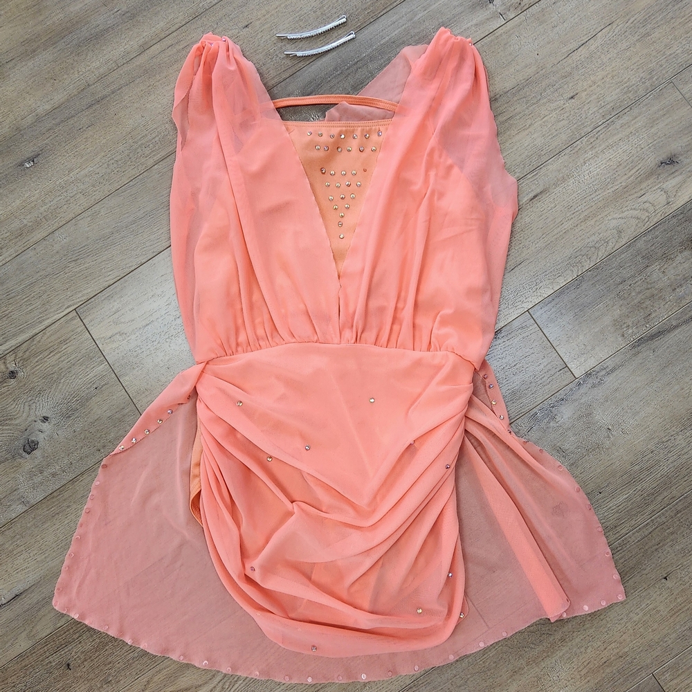 Peach Lyrical Dance Costume